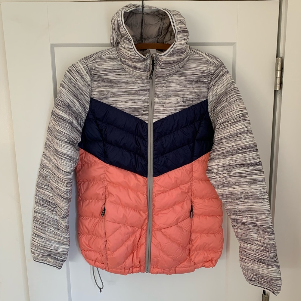 Lole Packable Puffer Down Jacket with Hood Size S EUC